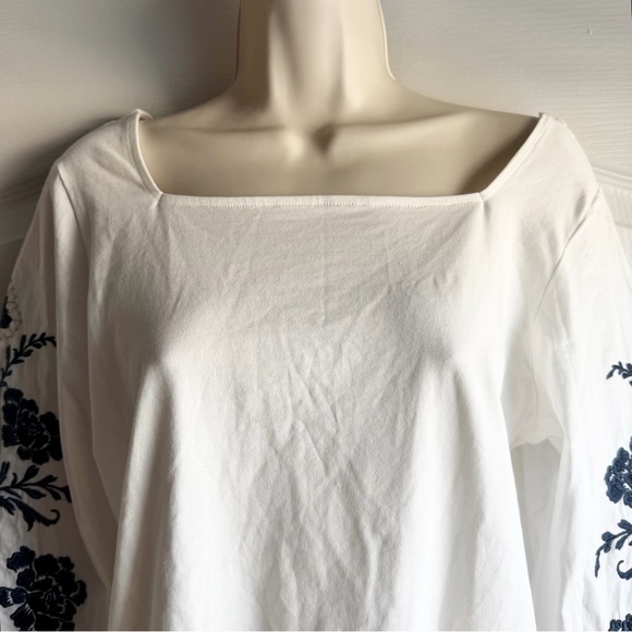 INC International Concepts Floral Embroidered Top - Picture 4 of 10